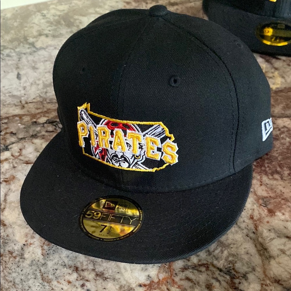 Black Pirates Baseball Cap 59 Fifty